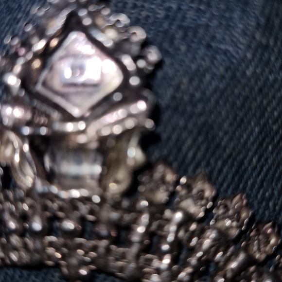 Handmade Art Deco Ornate Silver necklace - Picture 4 of 4